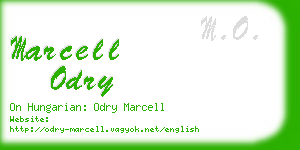 marcell odry business card
